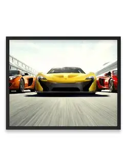 Постер, Макларен mclaren p1 race tracks 40х50