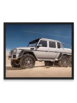 Постер интерьерный, Мерседес mercedes benz amg g63 6x6 40х50