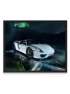 Плакат интерьерный, Порше porsche 918 40х50