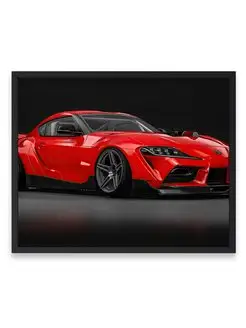 Постер, Машина toyota supra render 40х50