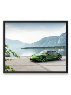 Постер 40x50, Порше porsche taycan turbo s worldwide