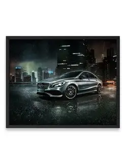 Постер, Мерседес mercedes benz cla 40х50