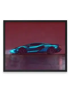 Постер 40x50, Ламборгини lamborghini sian render