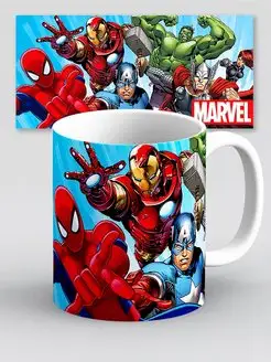 Кружка Человек паук Марвел Marvel Халк