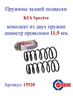 Пружины задней подвески KIA Spectra