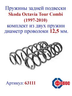 Пружины задней подвески SKODA Octavia Tour