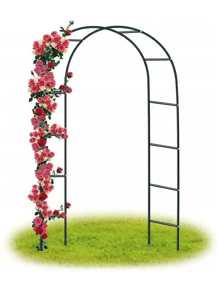 3*0. клематис на перголе. пергола садовая розы. арка опора. шпалера полуарка.