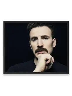 Плакат, Крис Эванс, Chris Evans 40х50