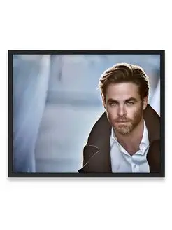 Плакат, Крис Пайн, Chris Pine 40х50