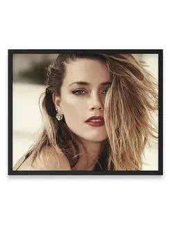 Постер в комнату, Эмбер Херд, Amber Heard 40х50