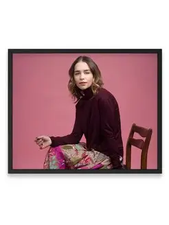 Постер интерьерный, Эмилия Кларк, Emilia Clarke 40х50