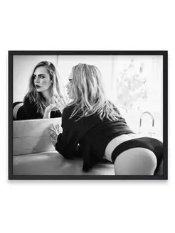 Постер 40х50, Кара Делевинь, Cara Delevingne