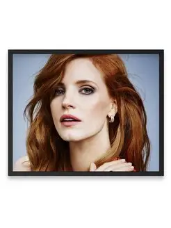 Плакат, Джессика Честейн, Jessica Chastain 40х50