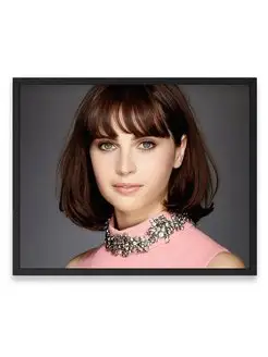 Постер интерьерный, Фелисити Джонс, Felicity Jones 40х50