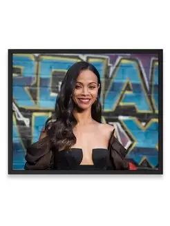 Постер интерьерный, Зои Салдана, Zoe Saldana 40х50