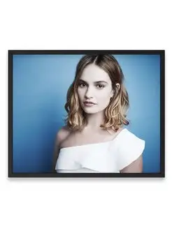 Постер интерьерный, Лили Джеймс, Lily James 40х50