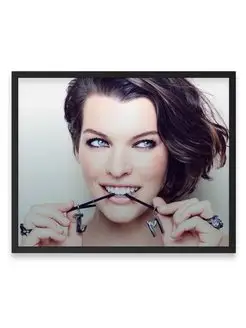 Постер интерьерный, Мила Йовович, Milla Jovovich 40х50