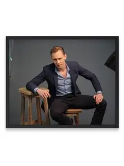 Постер в комнату, Том Хиддлстон, Tom Hiddleston 40х50