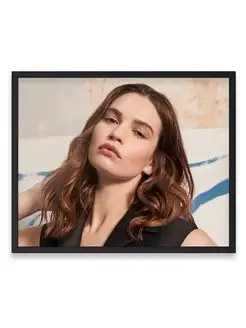 Плакат, Лили Джеймс, Lily James 40х50