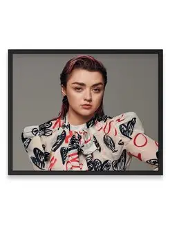 Постер интерьерный, Мэйси Уильямс, Maisie Williams 40х50