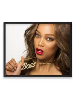 Постер интерьерный, Тайра Бэнкс, Tyra Banks 40х50