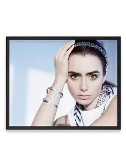 Постер 40x50, Лили Коллинз, Lily Collins