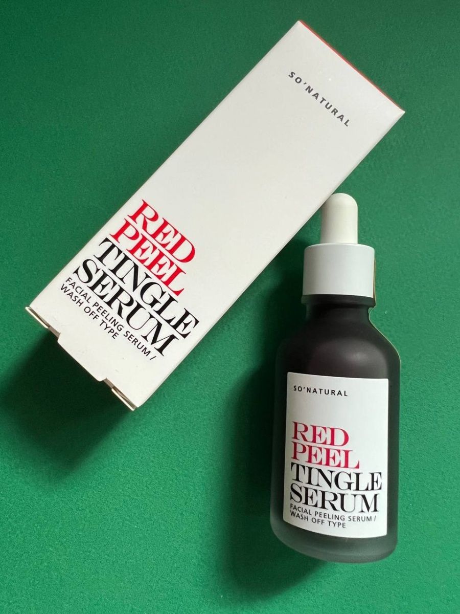 Сыворотка красная. Red Peel Tingle Serum. So natural Red Peel Tingle Serum.