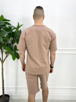 Oversize спортивный костюм капучино