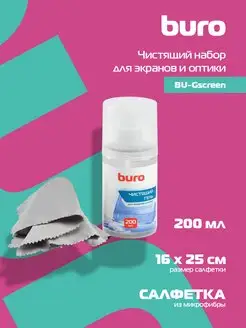 Чистящий набор (салфетки + гель) BU-Gscreen