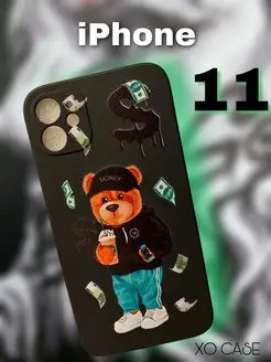 Чехол на iPhone 11 с принтом квадратный