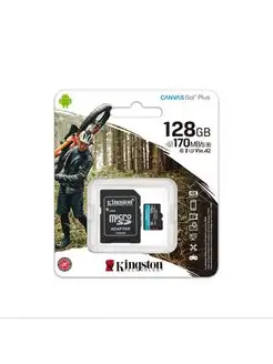 Карта памяти MicroSD 128GB CANVAS GO! Plus