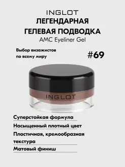 Подводка для глаз гелевая стойкая AMC EYELINER GEL №69