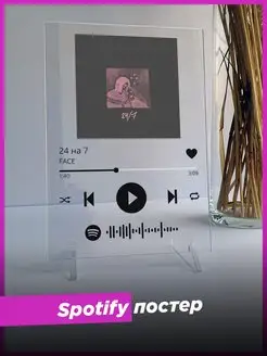 Spotify постер FACE спотифай фигурка подарок другу