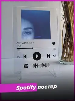 Spotify постер FACE спотифай фигурка подарок другу