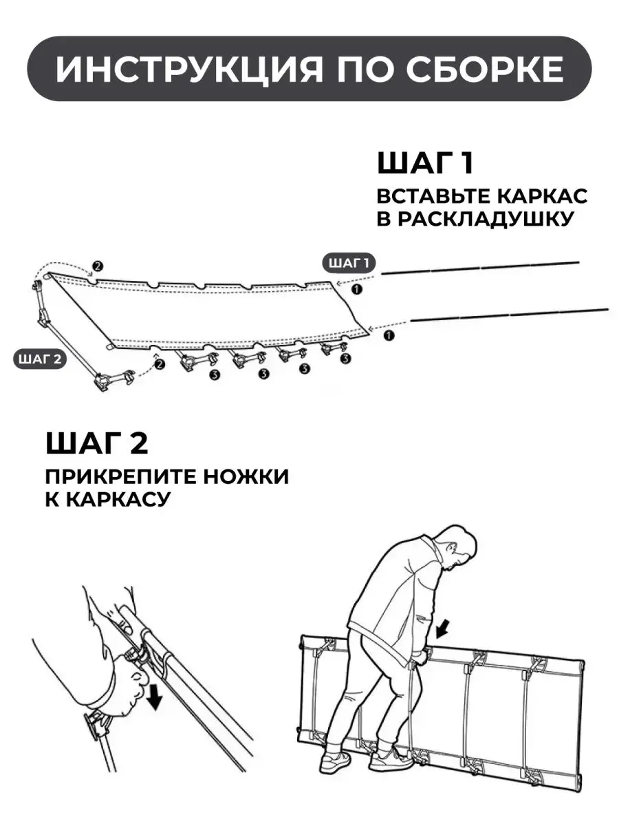 Туристическая раскладушка своими руками с чертежами