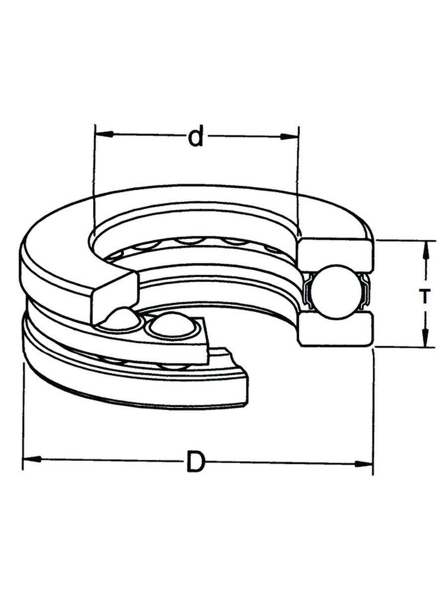 Рисунок упорного подшипника