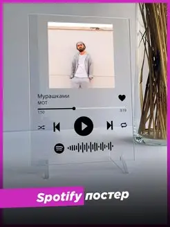 Spotify постер мот спотифай подарок подруге другу