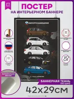 Постер на стену интерьерный плакат LADA