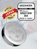 Батарейка SR621SW (LR60, AG1, 364) элемент питания 1,55V бренд SEIZAIKEN продавец Продавец № 635417