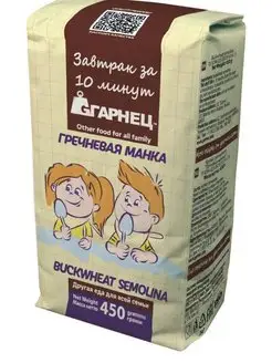 Крупка Гречневая манка 450г