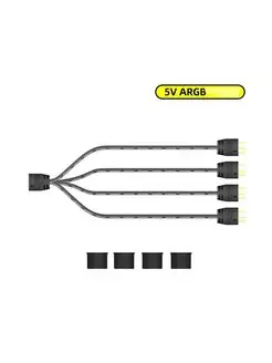 Сплиттер для ARGB подсветки 5v 3pin 1-4 разветвитель