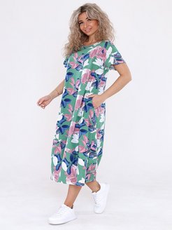 Летнее трикотажное платье бохо DIANIDA 150620580 купить за 1 260 ₽ в интернет-магазине Wildberries