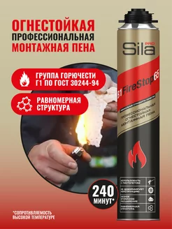 Профессиональная огнеупорная монтажная пена B1 Firestop 65