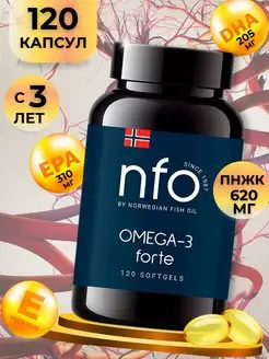 NFO ОМЕГА-3 форте, рыбий жир витамины бад