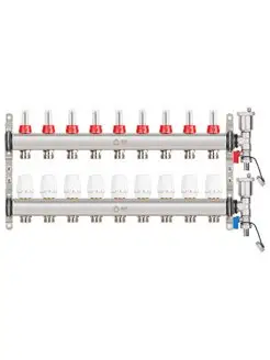 Коллекторная группа 9 выходов для теплого пола AVE13600109