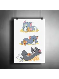 Постер плакат "Мультфильм Том и Джерри (Tom and Jerry)" А3