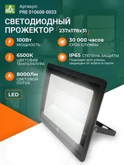 Прожектор светодиодный уличный LED 100 Вт