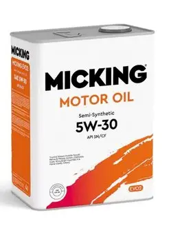 Моторное масло Motor Oil EVO2 5W-30 API SN CF 4л. M2151