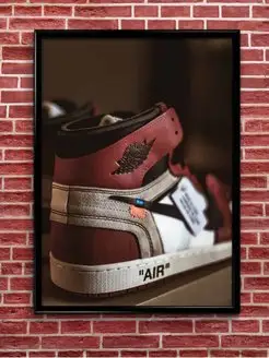 Плакат, Постер Jordan 1 Off-White (А3 постер на стену)2