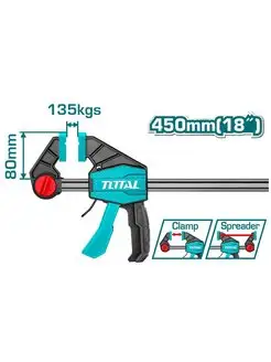 Струбцина быстрозажимная 80*450мм THT1346801 (12)